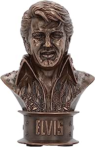 Elvis Bust Small 18cm Figurine, Resin, Bronze [Statue]