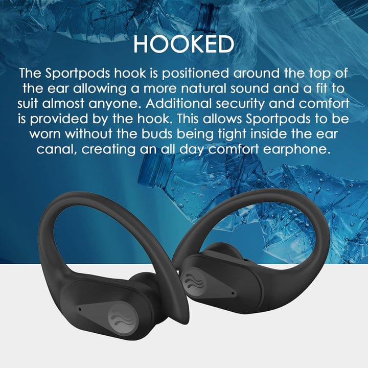 Boompods SportPods Ocean Sustainable Running Earphones [Accessories]