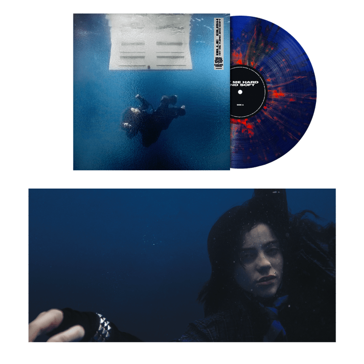 HIT ME HARD AND SOFT (Bio-vinyl dark blue and orange splatter