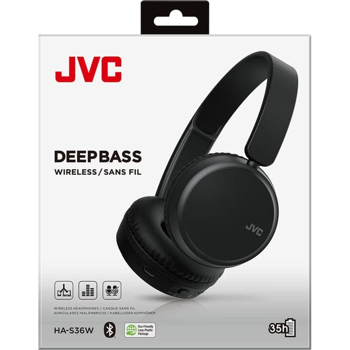 JVC HAS36WB BT Headphones, Black [Accessories]