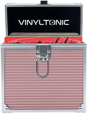 Vinyl Tonic 7" Or 12" Vinyl LP Storage Case, Rose Gold [Accessories]