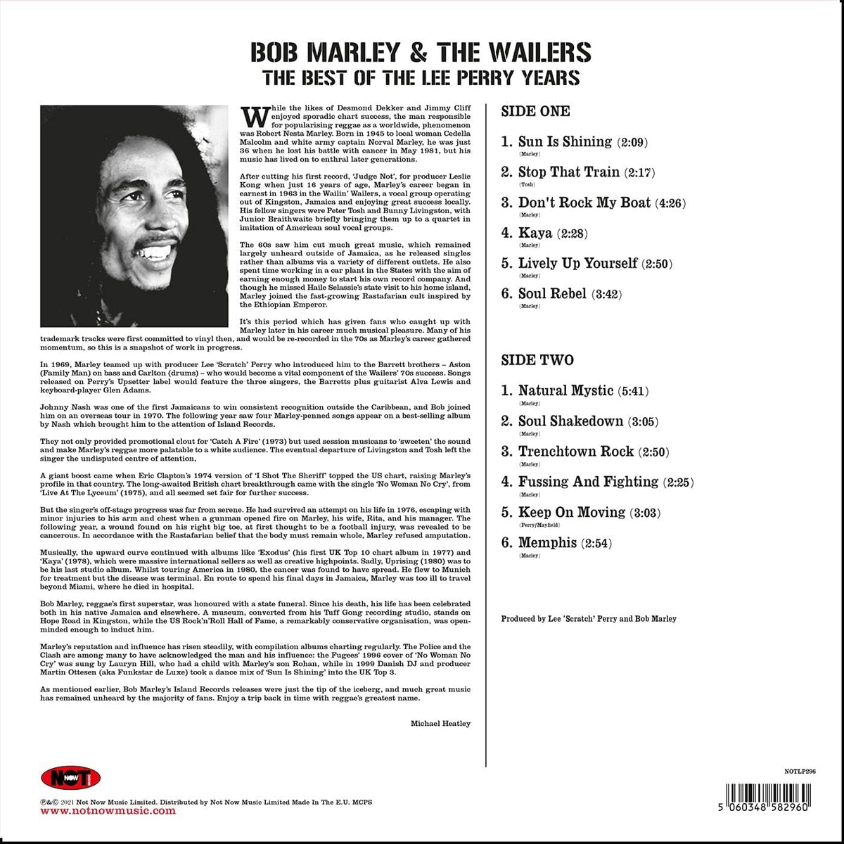 BOB MARLEY - THE BEST OF THE LEE PERRY YEARS [VINYL]