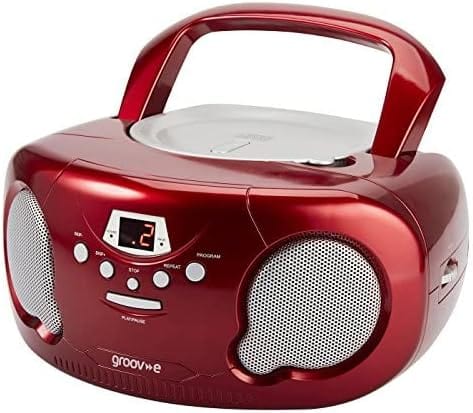 Groov-e Boombox CD Player - Red [Tech & Turntables] - Vinyl8
