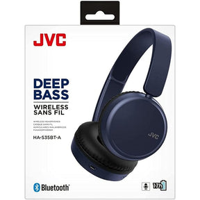 JVC Deep Bass Bluetooth On Ear Headphones - Blue [Accessories]