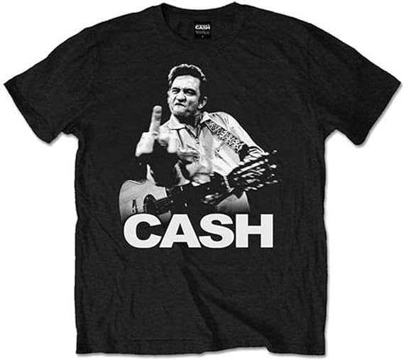Johnny Cash: Flippin' The Finger - Medium [T-Shirts]
