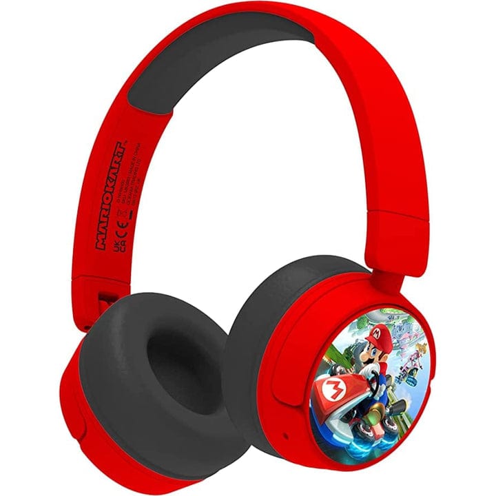 Mario Kart Wireless Kids Headphones - Red [Accessories]