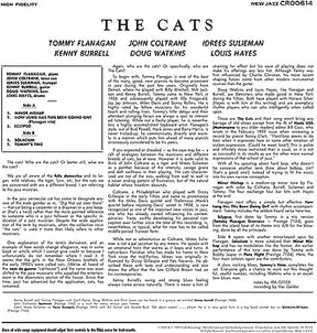 The Cats - Tommy Flanagan, John Coltrane, Kenny Burrell & Idrees Sulieman [VINYL]