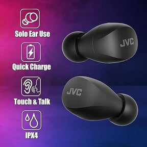 JVC HA-A6TBU In-Ear True Wireless Stereo Earbuds - Black [Accessories]
