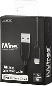 iWires 528780 USB 2.0 Plug to Lightning Plug Cable - Black [Accessories]