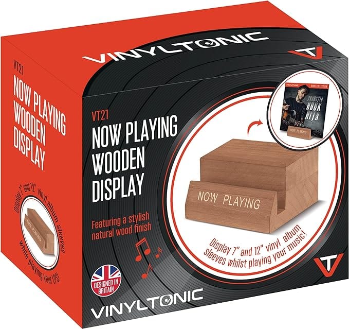 Vinyl Tonic 'NOW PLAYING' Wooden Vinyl Record Stand [Accessories]