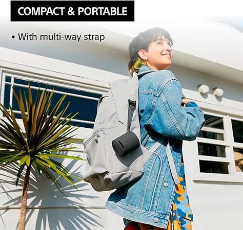 Sony Black Waterproof Wireless Bluetooth Speaker with Extra Bass [Tech & Turntables]