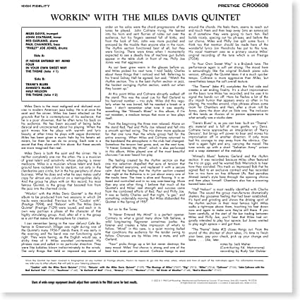 Workin' With the Miles Davis Quintet - Miles Davis [VINYL]