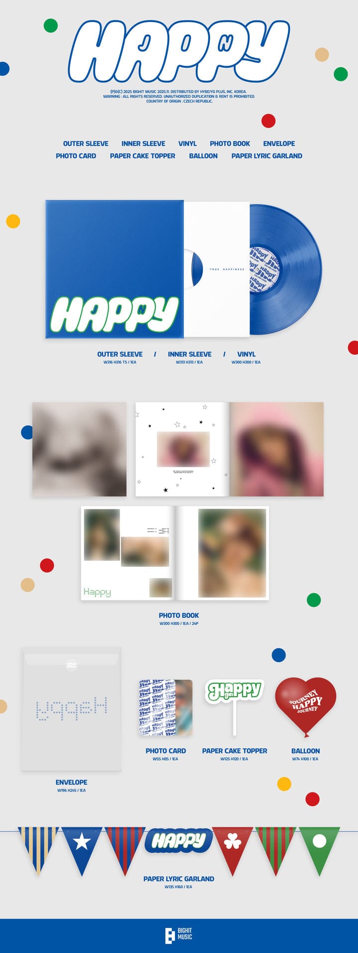 Happy - Jin [Colour Vinyl] - Vinyl8