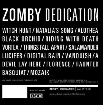 Dedication - Zomby [CD]