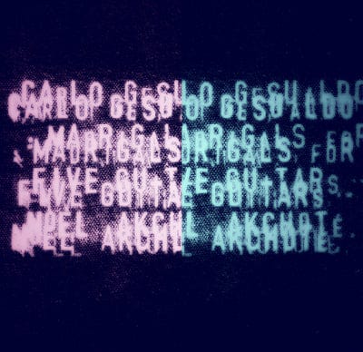 Carlo Gesualdo - Madrigals for Five Guitars - Carlo Gesualdo [CD]