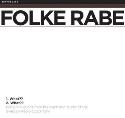 What?? - Folke Rabe [CD]