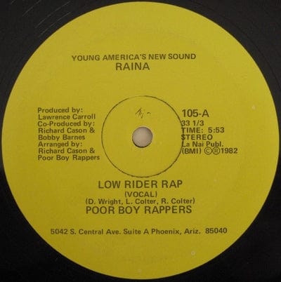 Low Rider Rap:   - Poor Boy Rappers [VINYL]