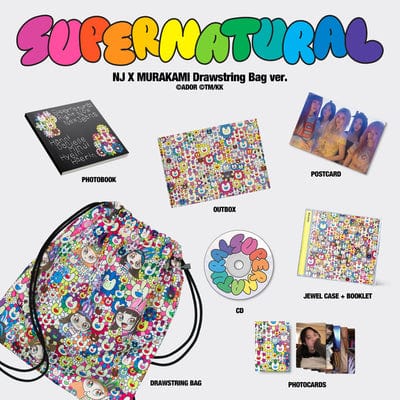 NewJeans 'Supernatural' NJ X MURAKAMI (Drawstring Bag Ver.) - NewJeans [CD]