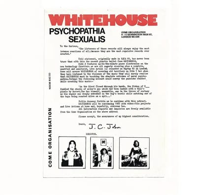 Psychopathia Sexualis (Legacy Edition) - Whitehouse [CD] - Vinyl8