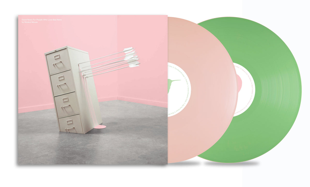 Good News For People Who Love Bad News (Deluxe Opaque Baby Pink/Spring Green Edition) - Modest Mouse [Colour Vinyl]