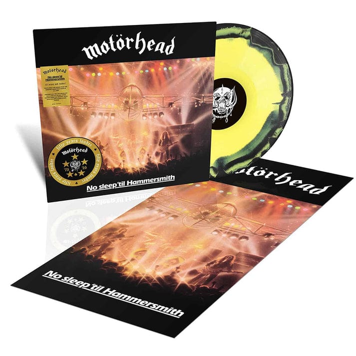 No Sleep 'Til Hammersmith (50th Anniversary Yellow & Black Splatter Edition) - Motörhead [Colour Vinyl]