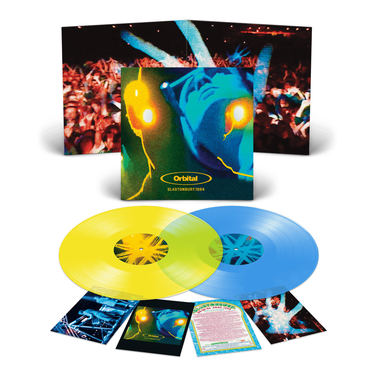 Glastonbury 1994 (Transparent Yellow & Blue Edition) - Orbital [Colour Vinyl]