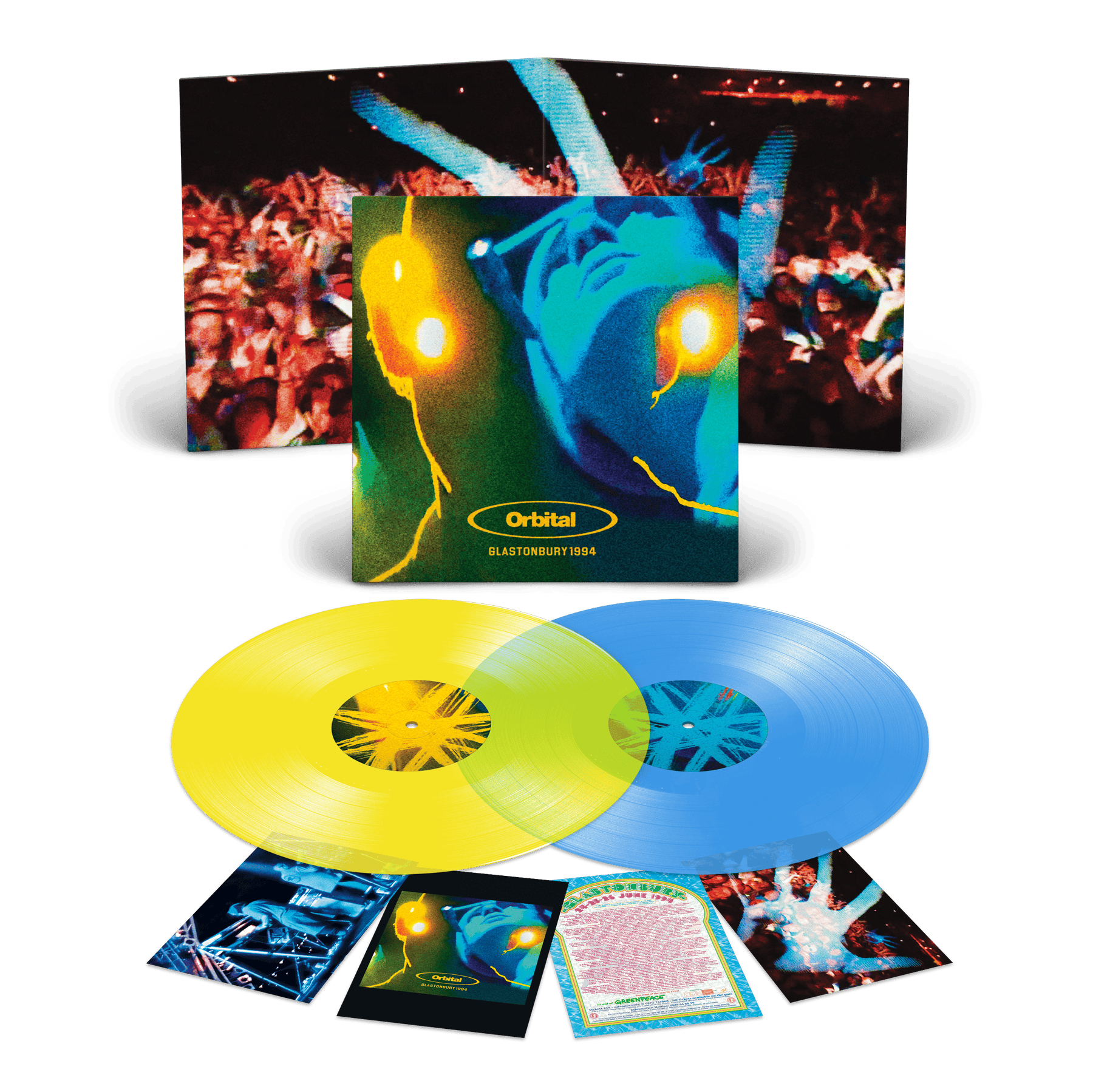 Glastonbury 1994 (Transparent Yellow & Blue Edition) - Orbital [Colour Vinyl]