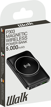 Walk P303 - Magnetic Wireless Power Bank 5,000 mAh [Accessories]