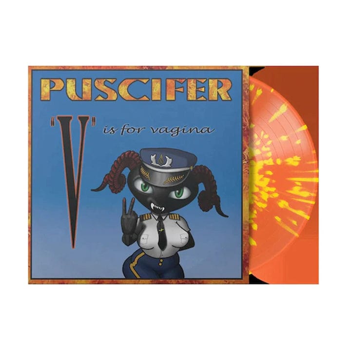 V Is For Vagina (2023 Reissue) - Puscifer [Orange Crush with Canary Yellow Vinyl]