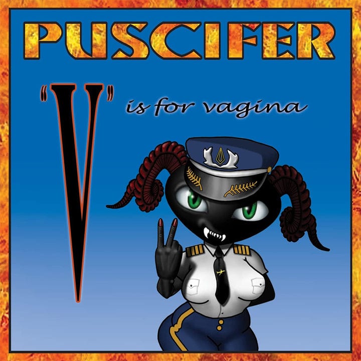 V Is For Vagina (2023 Reissue) - Puscifer [Orange Crush with Canary Yellow Vinyl]