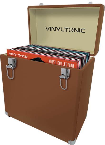 LEATHER VINYL LP CASE (BROWN) [Accessories]
