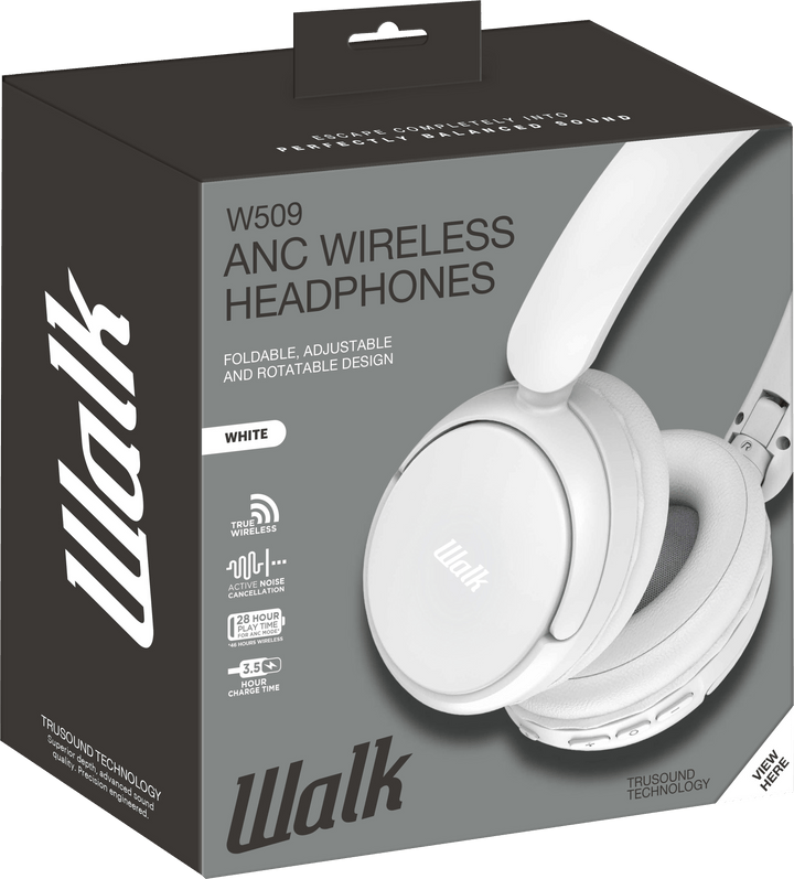 Walk W509 Audio ANC headphones (White) [Accessories]