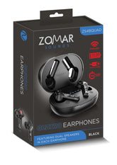 Zomar ZS4BQUAD Sounds Quad Earphones (Black) [Accessories]