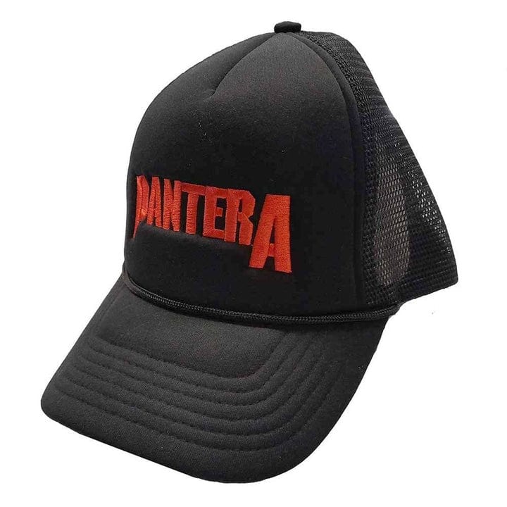PANTERA LOGO - BLACK MESH BACK CAP [Hat]