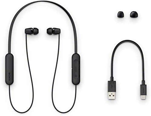 SONY WI-C200 Wireless Bluetooth Headphones - Black [Accessories]