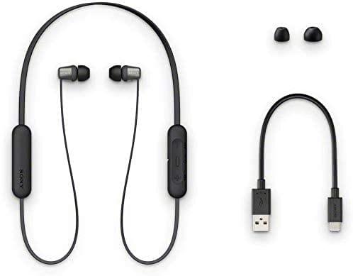 SONY WI-C310 BLUETOOTH WIRELESS IN-EAR HEADPHONES WITH MIC, BLACK [ACCESSORIES]