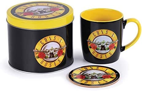 Guns N' Roses Mug and Coaster Gift Tin Set Bullet Logo artwork [Mug]