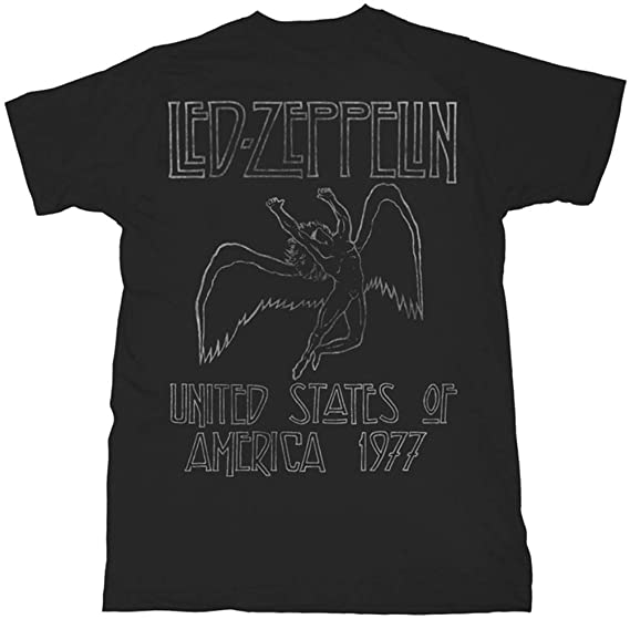 LED ZEPPELIN USA '77 - BLACK - LARGE [T-SHIRTS]