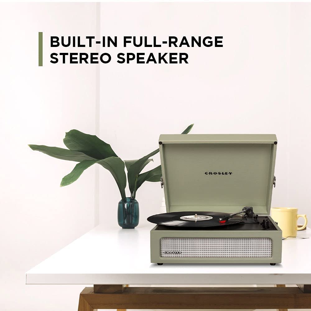 Crosley Voyager Plus - Bluetooth Turntable (Sage) [Tech & Turntables]