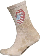 Rolling Stones US Tongue, Tie-Dye Natural [Socks]