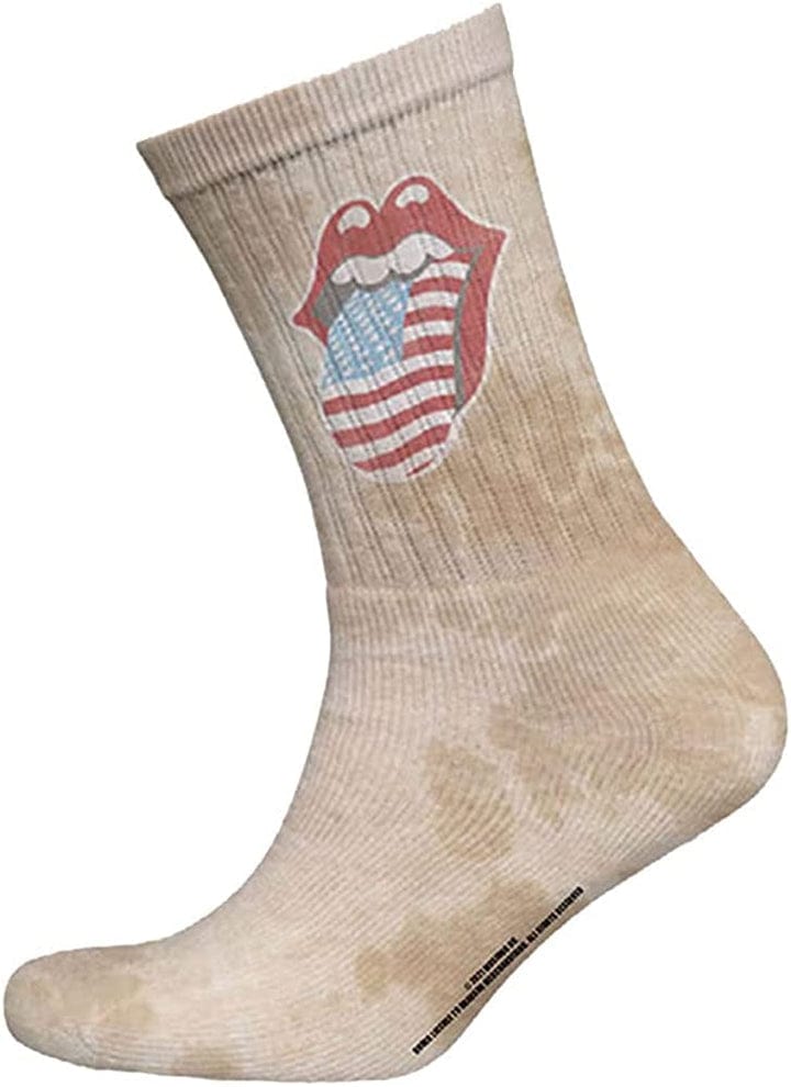 Rolling Stones US Tongue, Tie-Dye Natural [Socks]