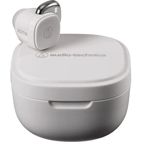 Audio-Technica ATH-SQ1TW Truly Wireless Earbuds, White [Accessories]