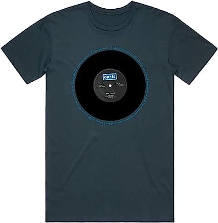 Oasis; Live Forever Single - Blue - XL [T-Shirts]
