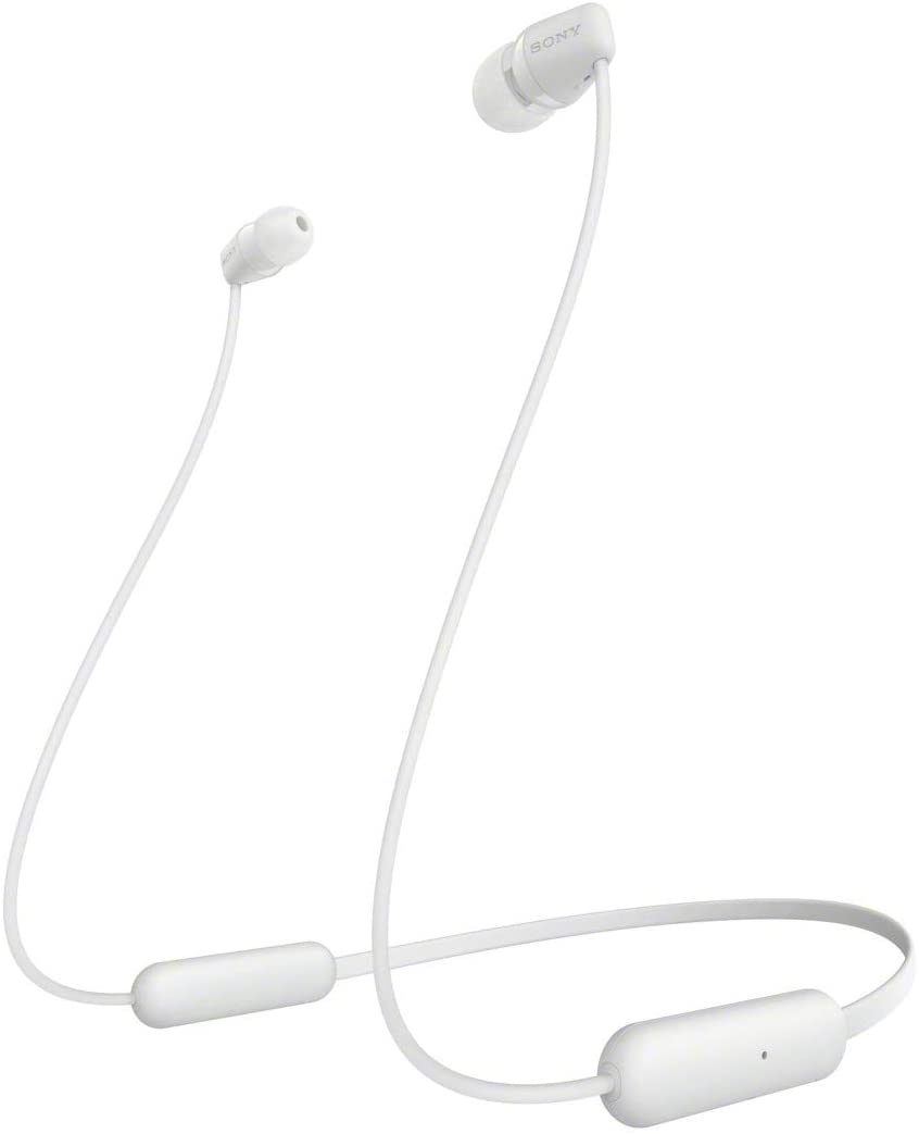 SONY WI-C200 Wireless Bluetooth Headphones - White [Accessories]