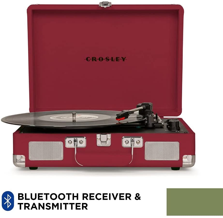 Crosley Cruiser Plus - Bluetooth Turntable (Burgundy) [Tech & Turntables]