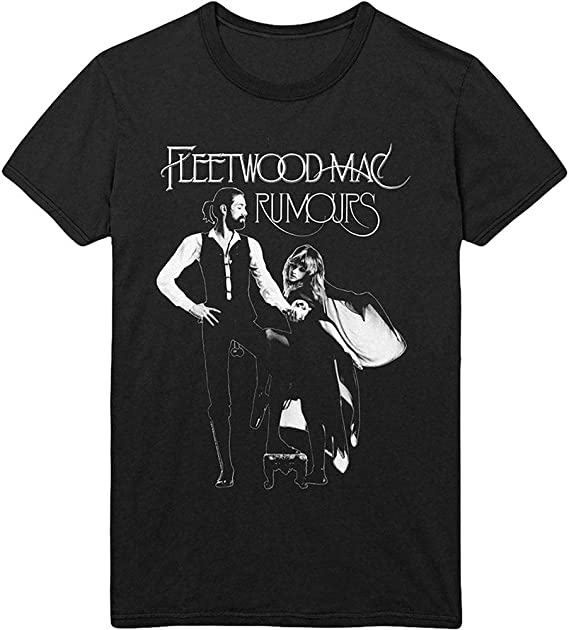 Fleetwood Mac 'Rumours' Album Band Logo - Black - Medium [T-Shirts]