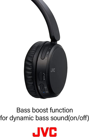 JVC Deep Bass Bluetooth On Ear Headphones - Black [Accessories]