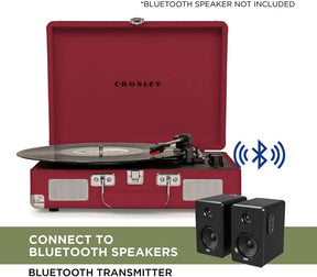 Crosley Cruiser Plus - Bluetooth Turntable (Burgundy) [Tech & Turntables]