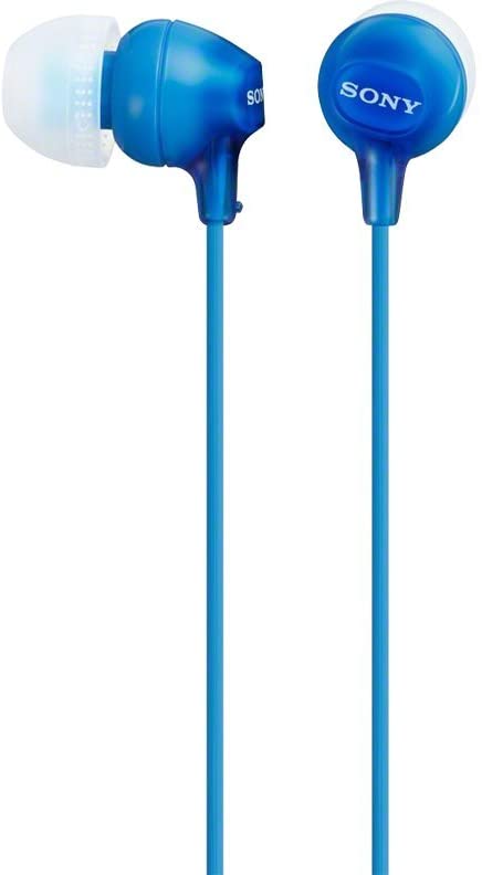 Sony MDR-EX15AP Earphones with Smartphone Mic and Control - Blue [Accessories]