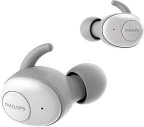 Philips SHB2515WT/10 True Wireless Headphones In-Ear, Headphones Bluetooth Wireless (Built-in Microphone, 110 hours Play Time, Long Battery Life, Noise Cancellation, 3 Ear Cap Types) - White